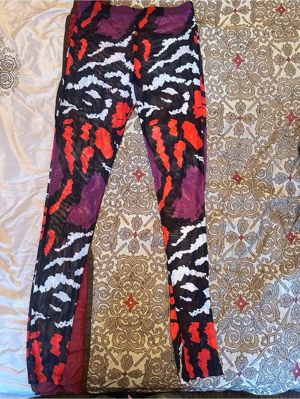 Matte Collection Women's Multi-Color Swim Coverup Pants XL